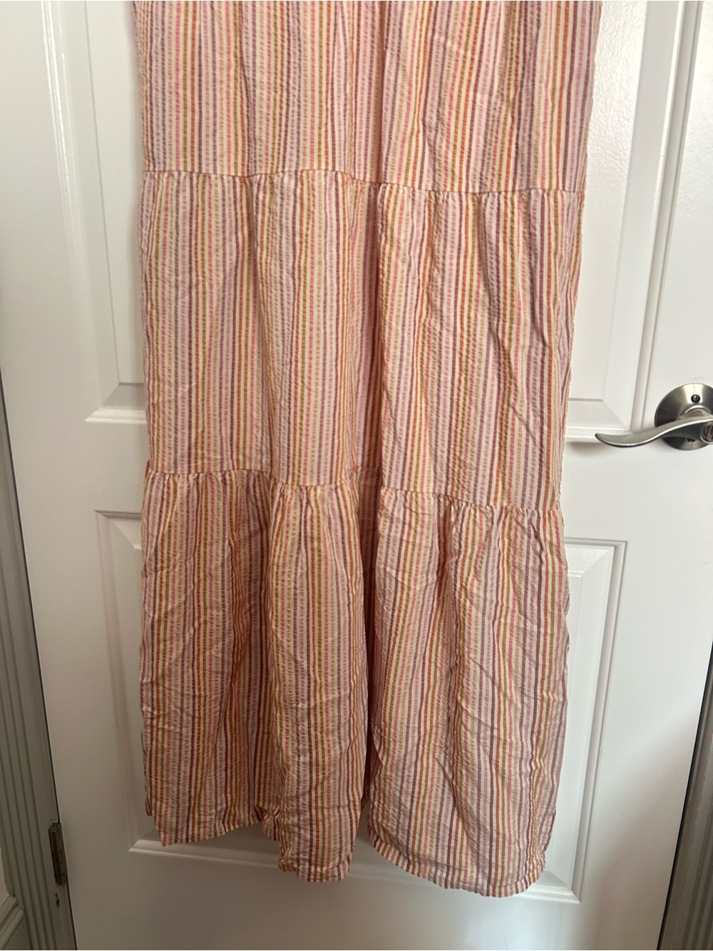 MARINE LAYER Corinne Stripe Sleeveless Maxi Dress Size L Coastal Chic Beach Boho - Picture 12 of 16